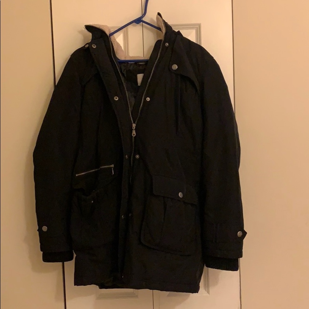 Halogen black parka